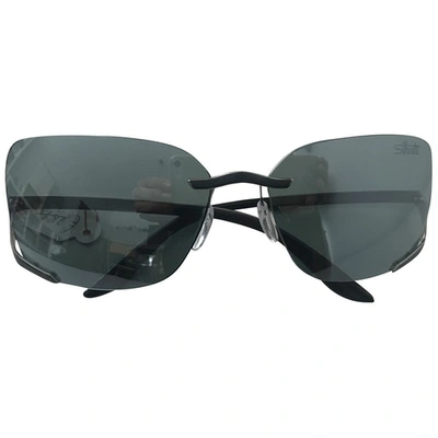 Pre-owned Silhouette Anthracite Metal Sunglasses