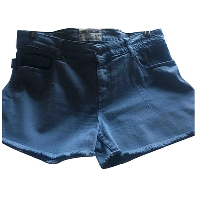 Pre-owned Zadig & Voltaire Spring Summer 2019 Blue Denim - Jeans Shorts