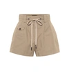 Dolce & Gabbana Panama Shorts With Drawstring In Beige
