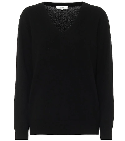Vince Cashmere Sweater In Black