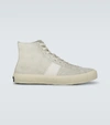 TOM FORD HIGH-TOP SUEDE SNEAKERS,P00488881