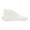 MAISON KITSUNÉ WHITE HIGH-TOP SNEAKERS