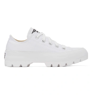 Converse White Lugged Chuck Taylor All Star Trainers