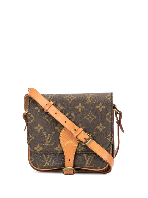 Pre-Owned Louis Vuitton 1980-1990 Pre-owned Mini Cartouchiere Crossbody Bag In Brown | ModeSens