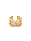 SARA WEINSTOCK 6 PRONG 18K ROSE GOLD & DIAMOND SINGLE CUFF EARRING,0400012614738