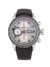 RAYMOND WEIL FREELANCER AUTOMATIC CHRONOGRAPH STAINLESS STEEL LEATHER STRAP WATCH,0400012729147