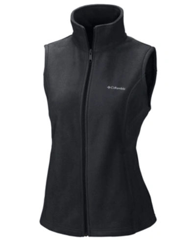 Columbia Benton Petite Springs Fleece Vest In Black