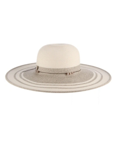 Tommy Bahama Braided Big Brim Floppy Hat In White