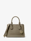 MICHAEL KORS CAMILLE SMALL PEBBLED LEATHER SATCHEL