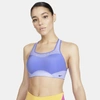 Nike Alpha Women's High-support Striped Sports Bra In Blue