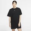 Nike Sportswear Essential T-shirt Dress In Black,white