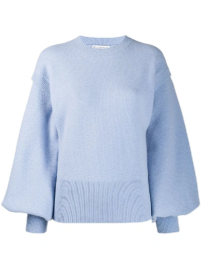 Jw Anderson Layered Sleeves Jumper In Blue