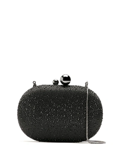 Isla Strass Clutch In Black