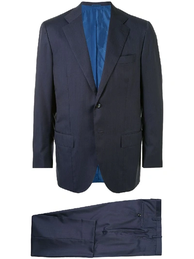 Kiton Two-piece Formal Suit In Blue