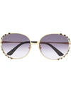 GUCCI OVERSIZED FRAME SUNGLASSES