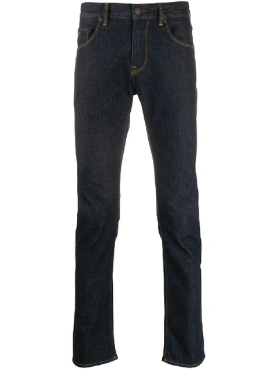 Tommy Hilfiger Mid-rise Straight-leg Jeans In Blue