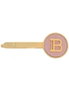 BALMAIN LOGO-PLAQUE HAIR SLIDE