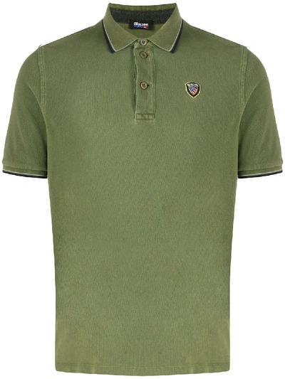 Blauer Logo Polo Shirt In Green
