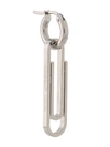 OFF-WHITE PAPER-CLIP SINGLE EARRING