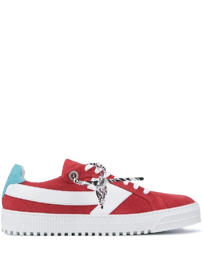 Off-white Arrows Low Top Sneakers In Red