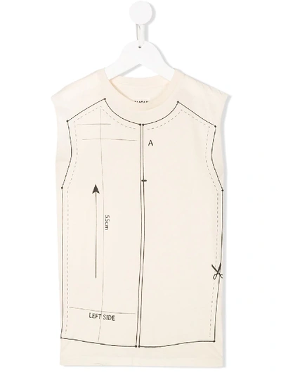 Nununu Kids' Sewing Pattern Waistcoat In Neutrals