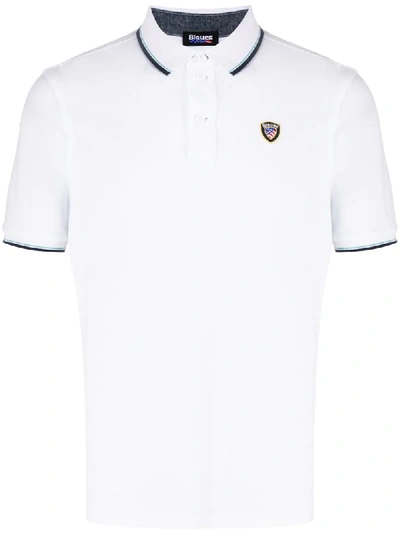 Blauer Logo Polo Shirt In White