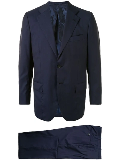 Brioni Single Breasted Blazer In Blue