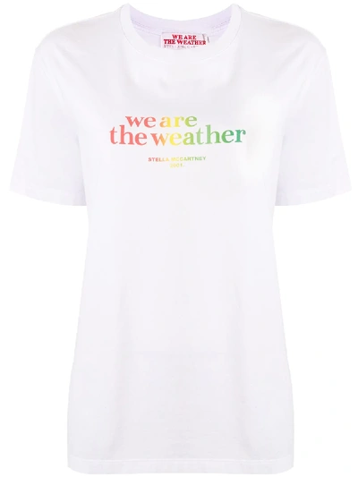 Stella Mccartney We Are The Weather T-shirt In White