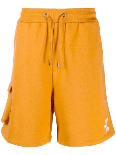 Tom Wood Neal Cargo Shorts In Orange