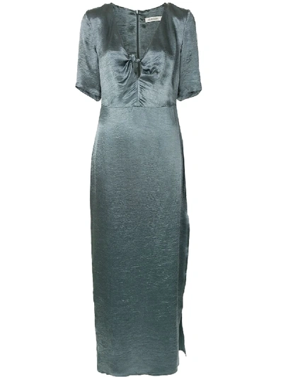 Anna Quan Petra Metallic Dress In Grey