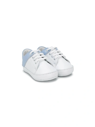 Balmain Babies' 拼接设计学步鞋 In White