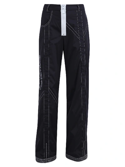 Off-white Printed Trousers In Black