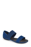 Camper 'right Nina' Sandal In Medium Blue Leather