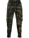 Represent Hose Mit Camouflage-print In Green