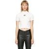 ALEXANDER WANG T WHITE LOGO PATCH T-SHIRT