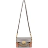 GIVENCHY GIVENCHY GREY AND PINK SMALL GV3 BAG