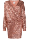 L'AUTRE CHOSE SEQUIN WRAP DRESS