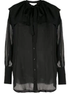 3.1 PHILLIP LIM LS SILK SHIRT W RUFFLE COLLAR