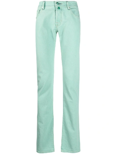 Jacob Cohen Straight-leg Trousers In Green