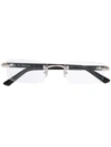 Cartier Rectangular-frame Glasses In Black