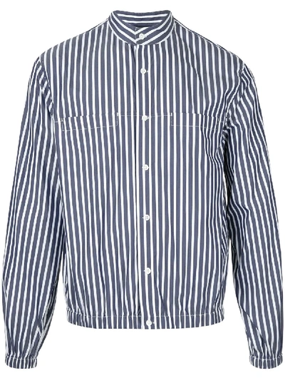 3.1 Phillip Lim / フィリップ リム Poplin Striped Shirt Jacket In Blue
