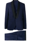 Tagliatore Three-piece Dinner Suit In Blue