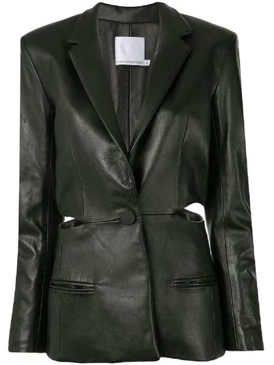 Christopher Esber Cut-out Tie-back Blazer In Black