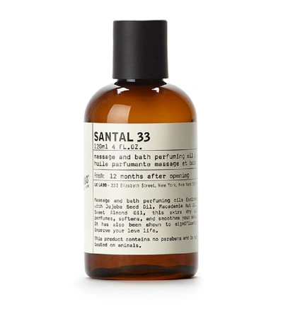 Le Labo Santal 33 Bath And Body Oil (118ml) In White