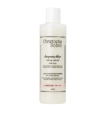 Christophe Robin Delicate Volumizing Shampoo With Rose Extracts (250 Ml) In White