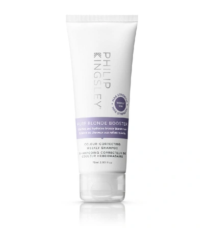 Philip Kingsley Pure Blonde Booster Color-correcting Weekly Shampoo 2.53 Fl Oz-no Color In White