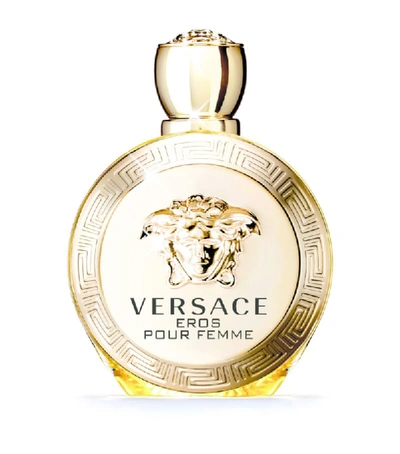Versace Eros Pour Femme Eau De Parfum 3.4 oz/ 100 ml In Lemon