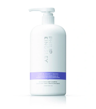 Philip Kingsley Pure Blonde/silver Brightening Daily Shampoo 1000ml (worth $128) In White