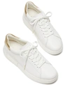 Kate Spade Lift Tweed Low-top Sneakers In Optic White/pale Gold