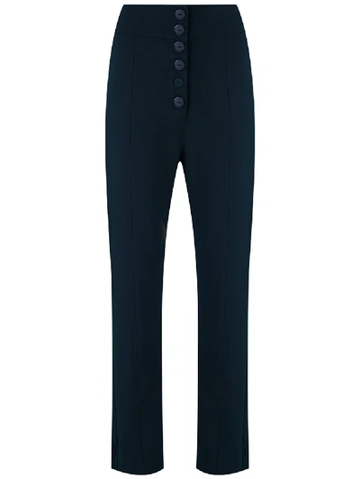 Le Soleil D'ete Elen High Waisted Trousers In Blue